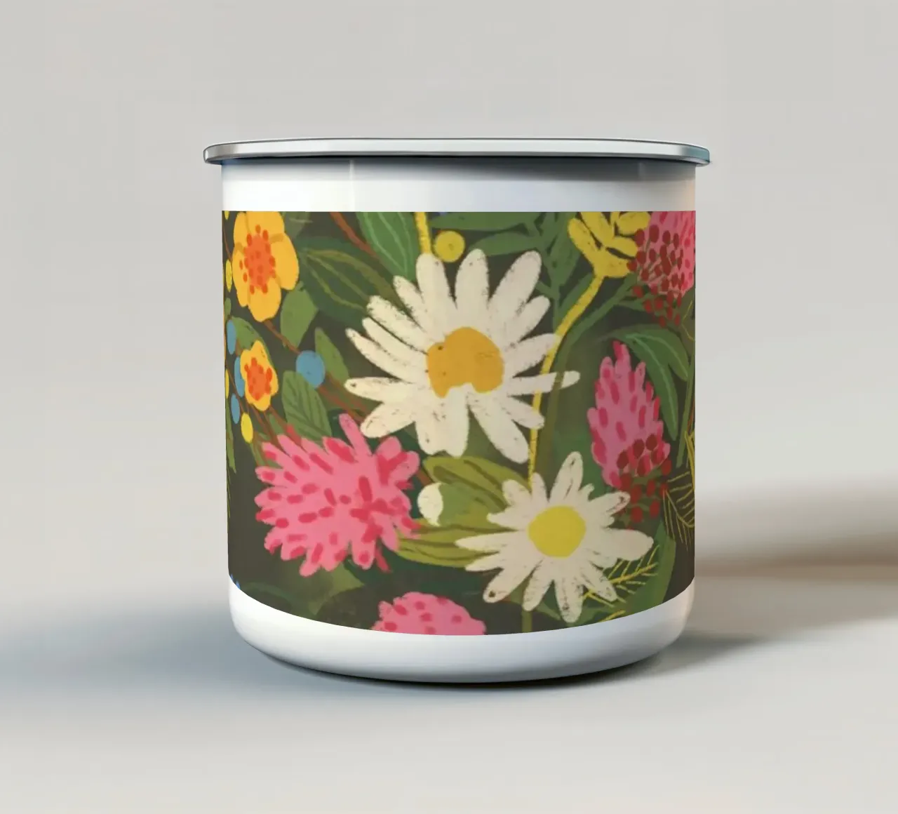 Bouquet of flowers tazza in smalto da GigiRosado