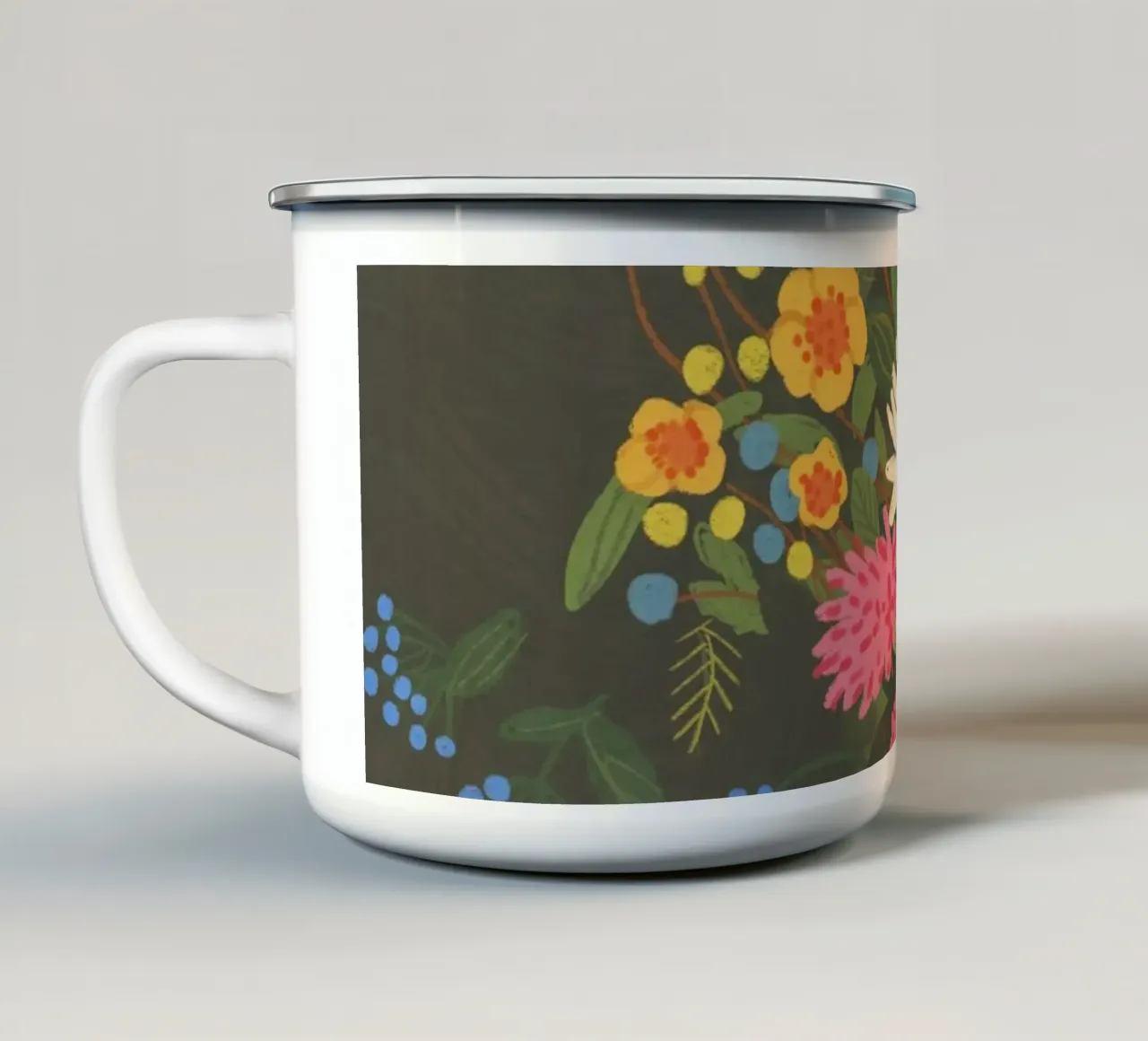 Bouquet of flowers tazza in smalto da GigiRosado