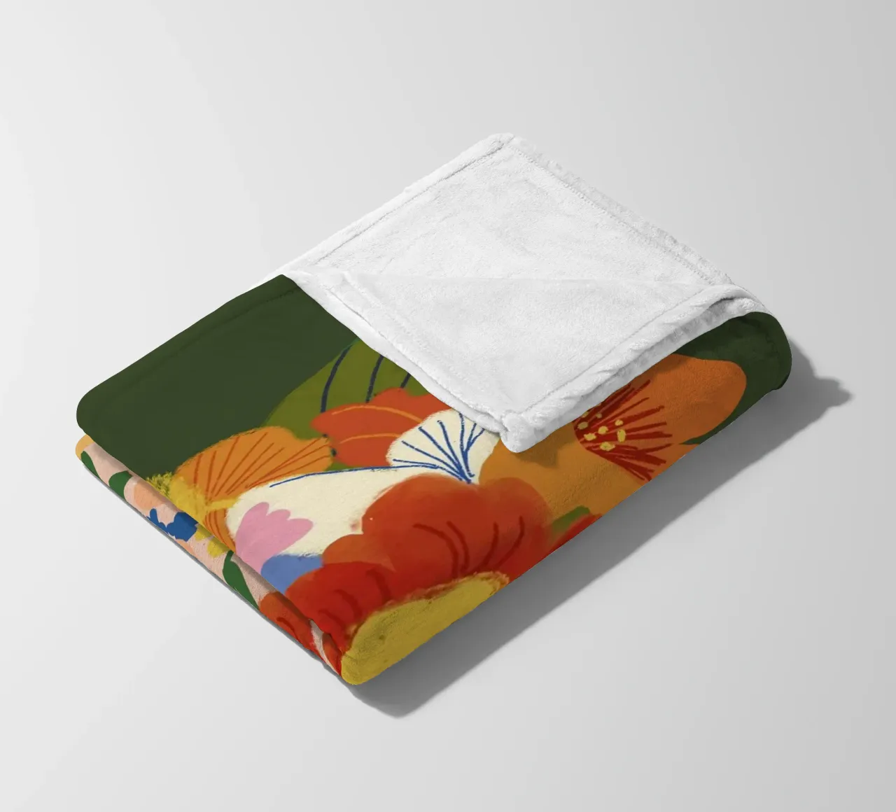 Nasturtium fleece blanket by GigiRosado