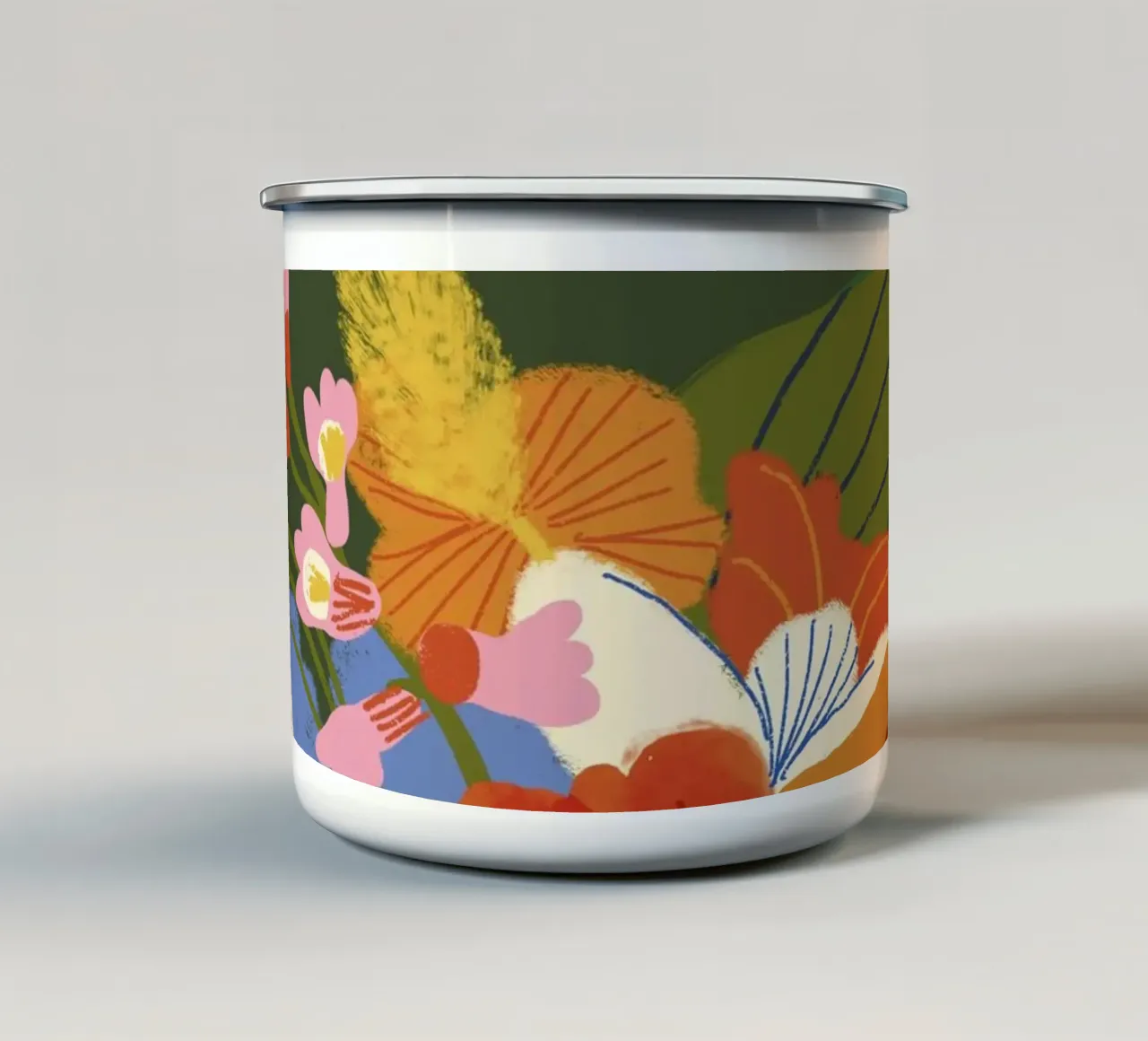 Nasturtium tazza in smalto da GigiRosado