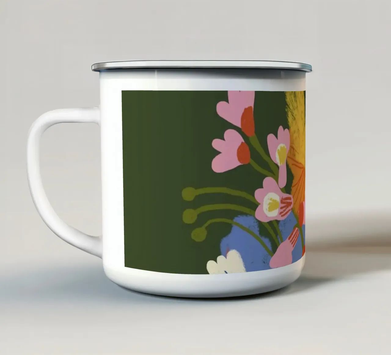 Nasturtium tazza in smalto da GigiRosado