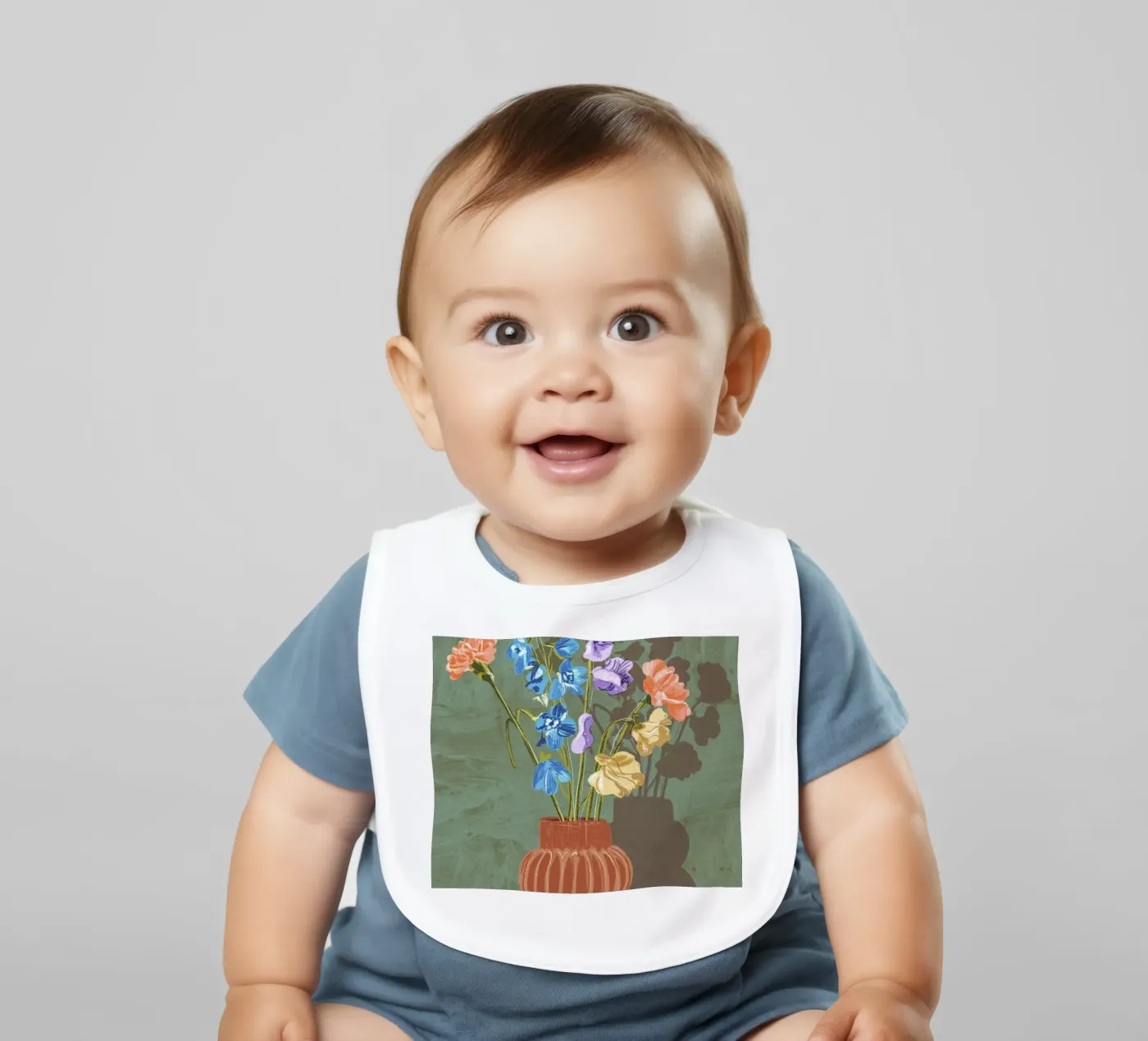 Carnations baby slabbetje van GigiRosado