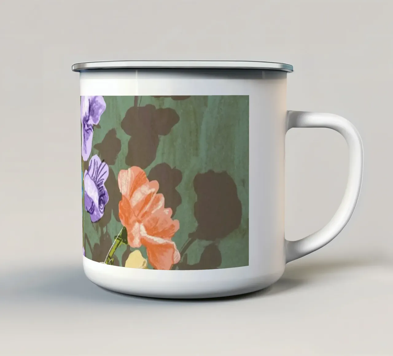 Carnations tazza in smalto da GigiRosado