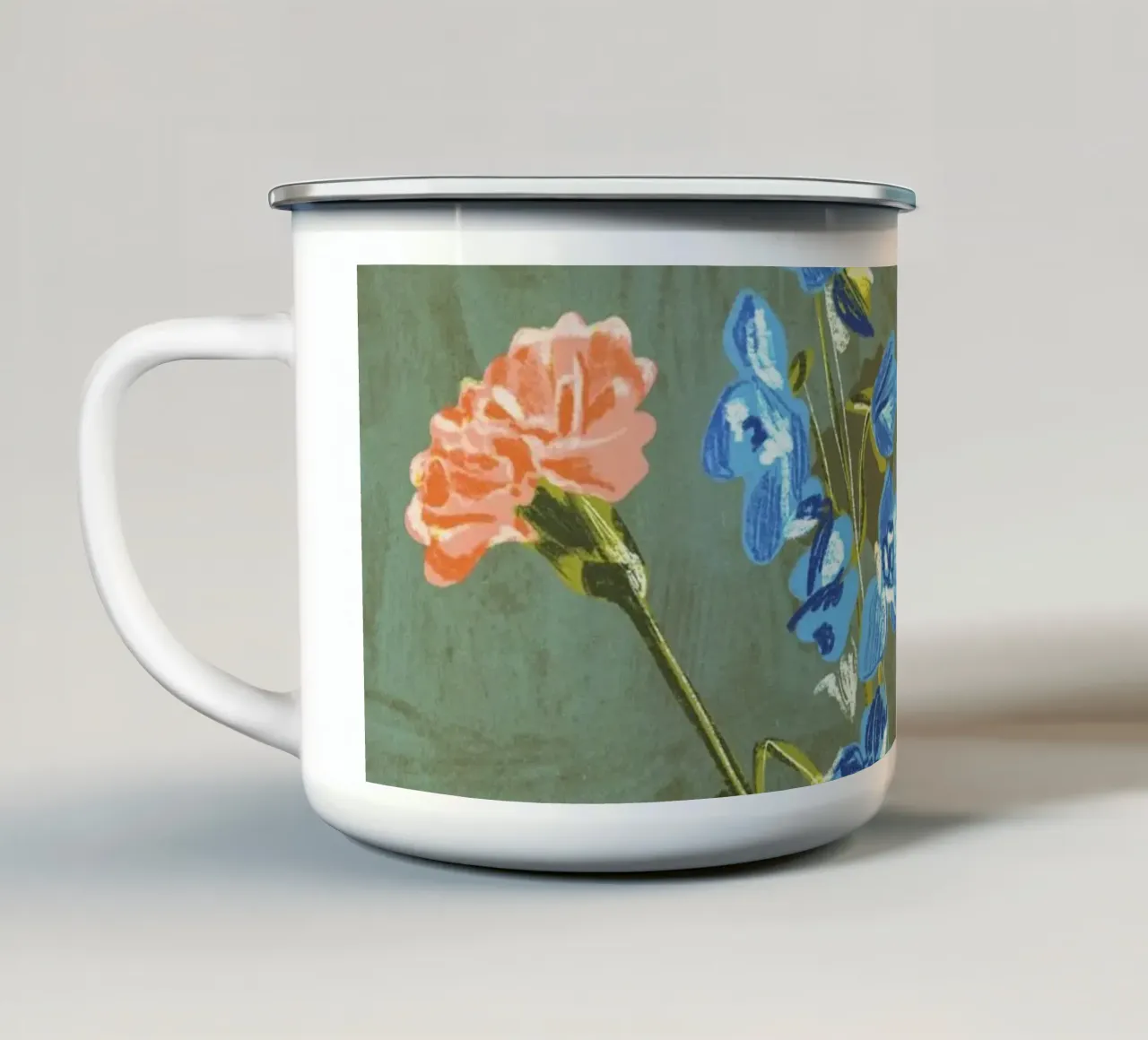 Carnations tazza in smalto da GigiRosado