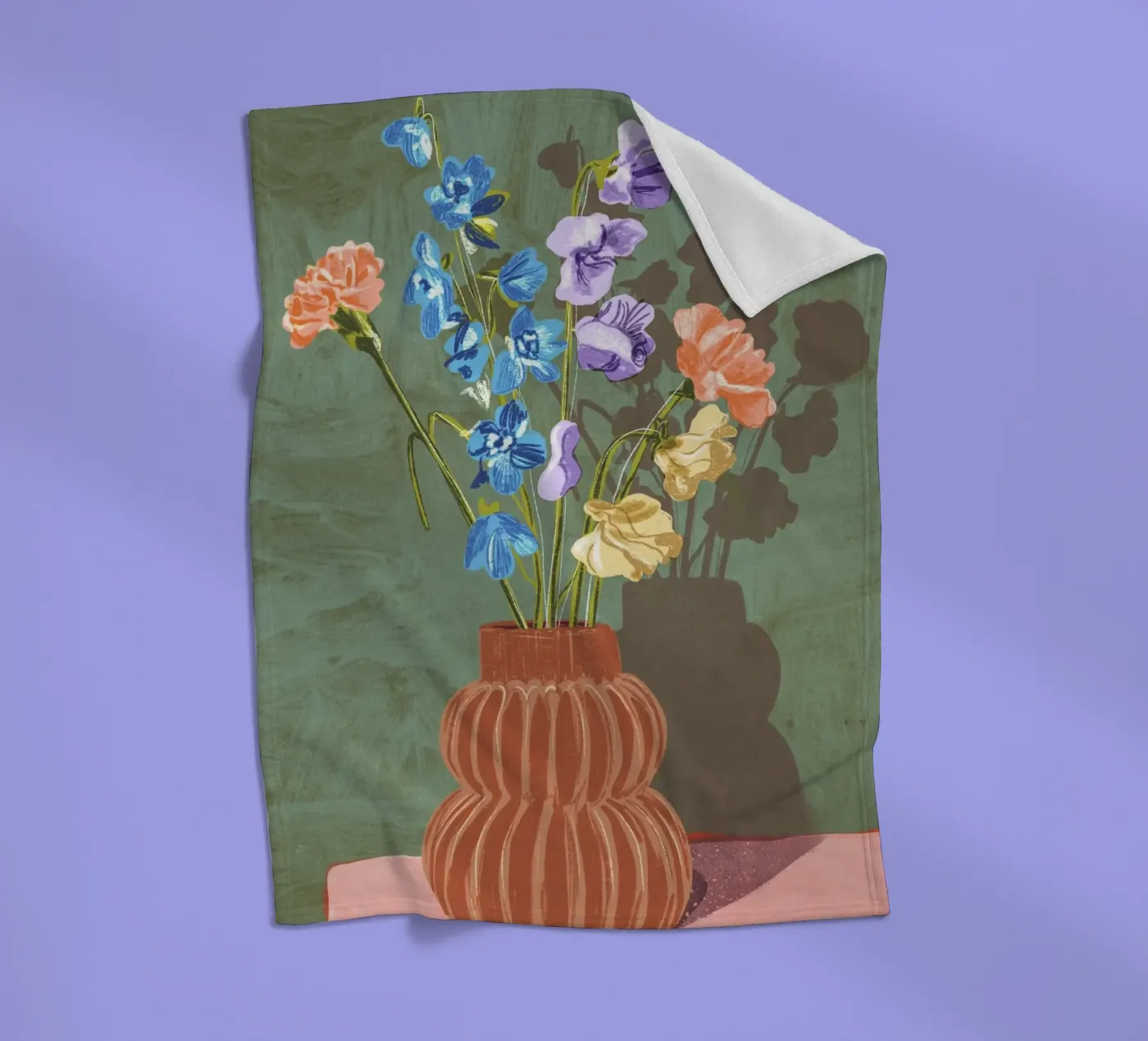 Carnations fleecedeken van GigiRosado