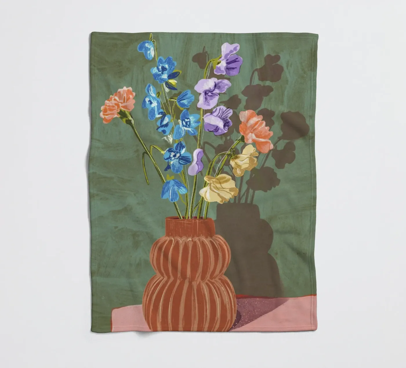 Carnations fleecedeken van GigiRosado