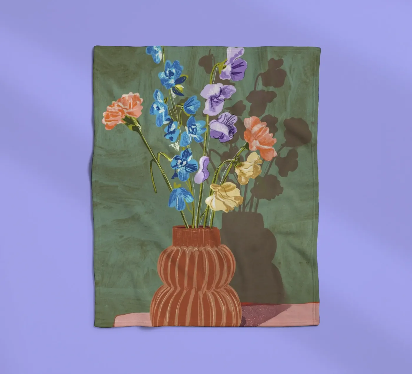 Carnations fleecedeken van GigiRosado