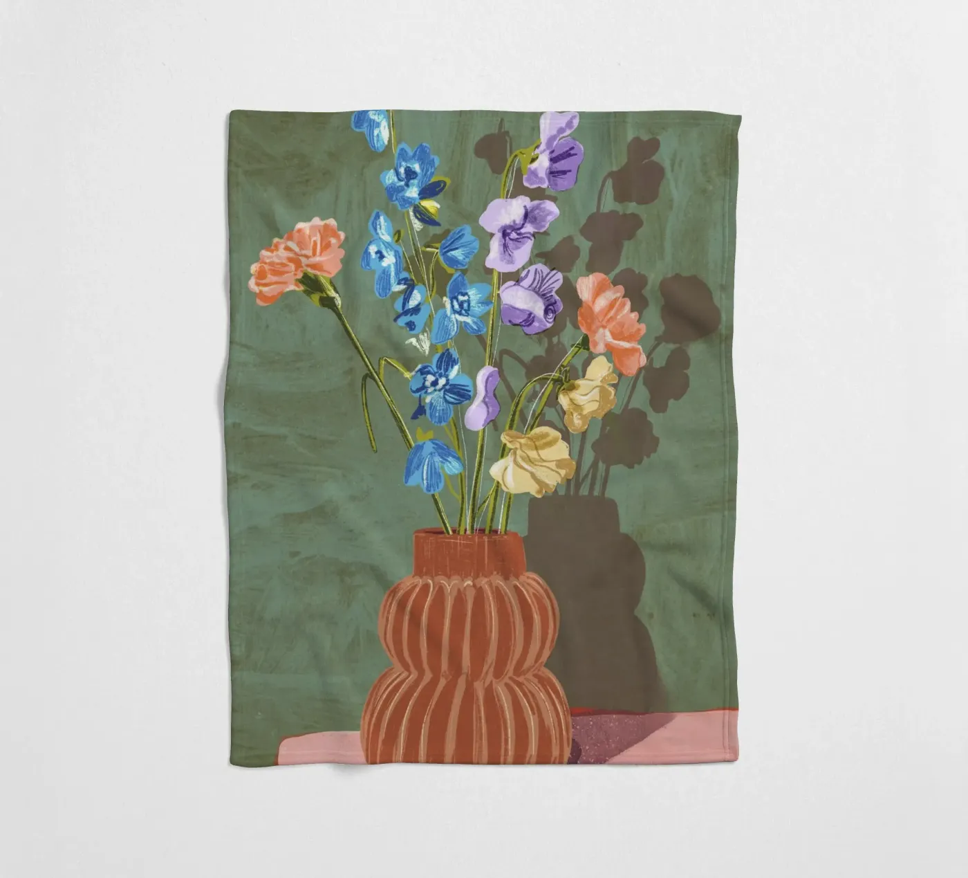 Carnations fleecedeken van GigiRosado