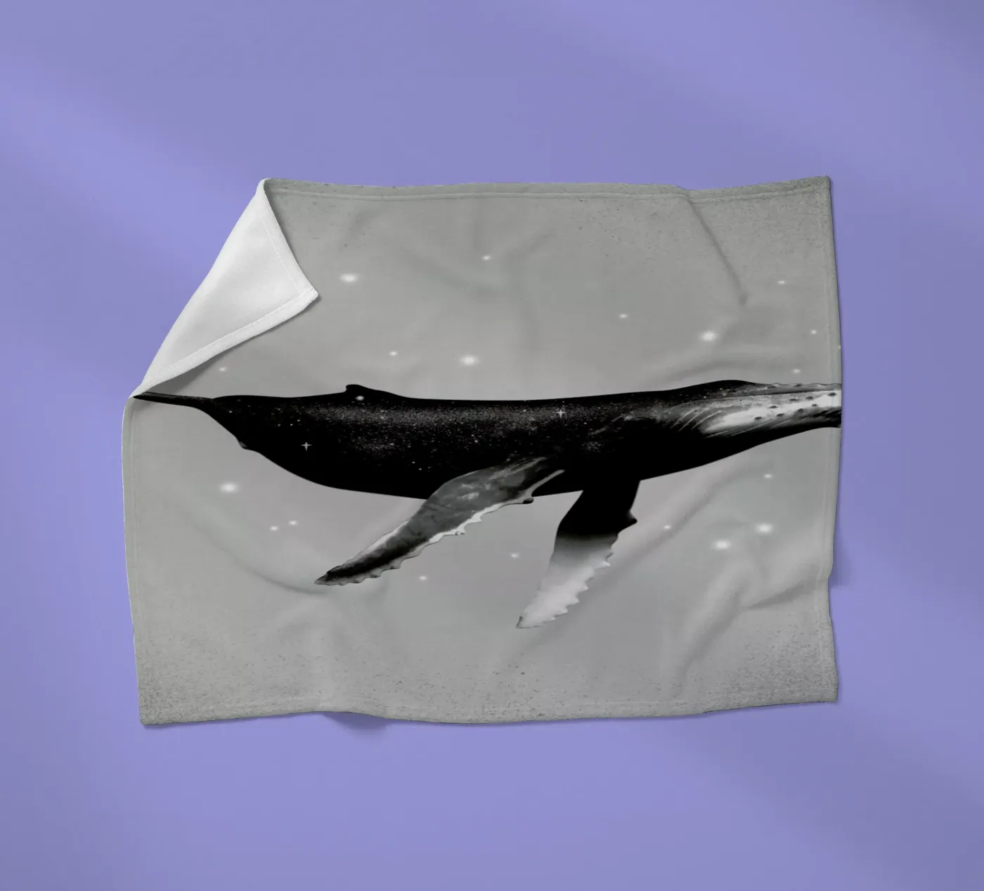 Whale Fleecedecke von Chris Wharton
