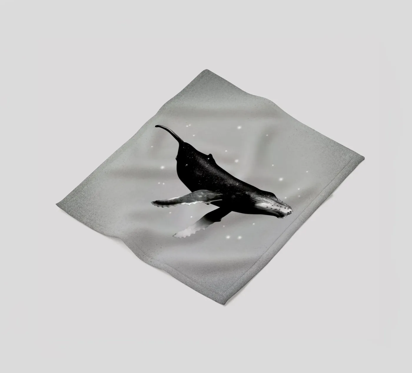 Whale Fleecedecke von Chris Wharton