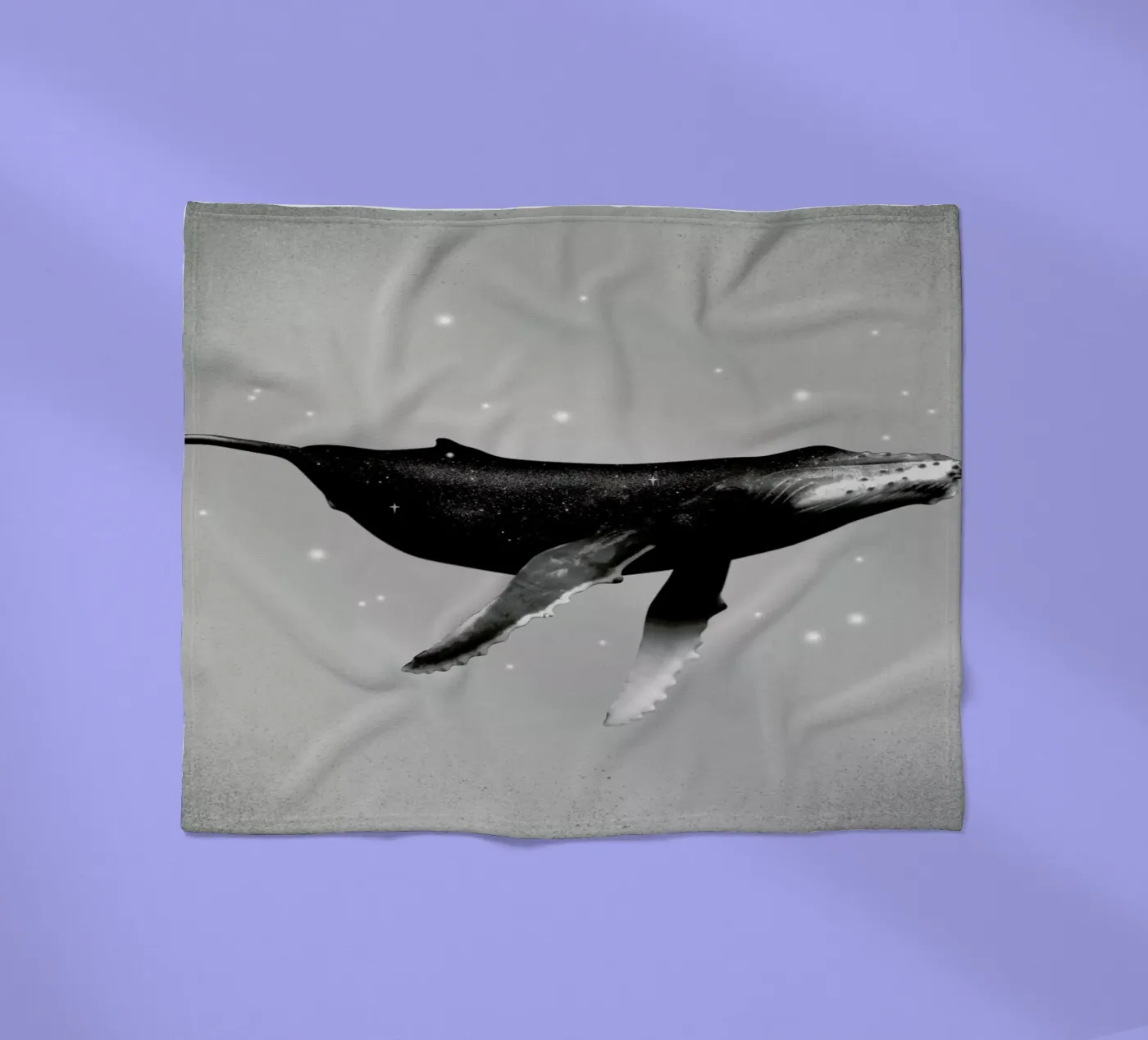 Whale Fleecedecke von Chris Wharton