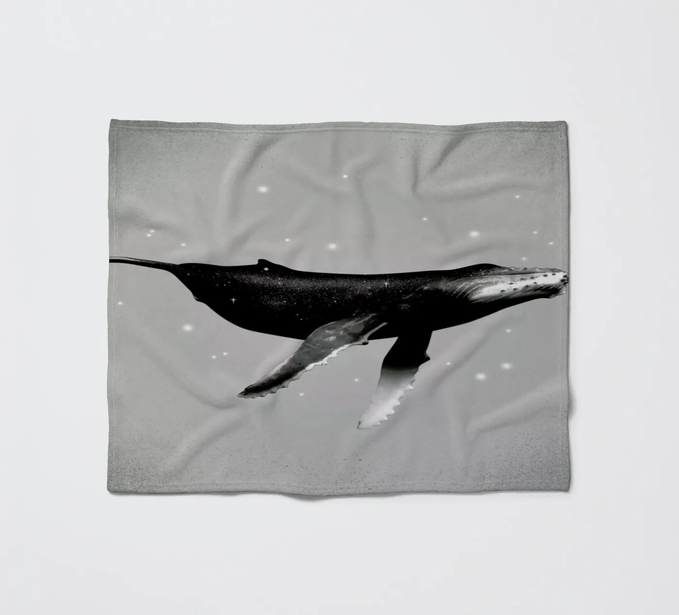 Whale Fleecedecke von Chris Wharton
