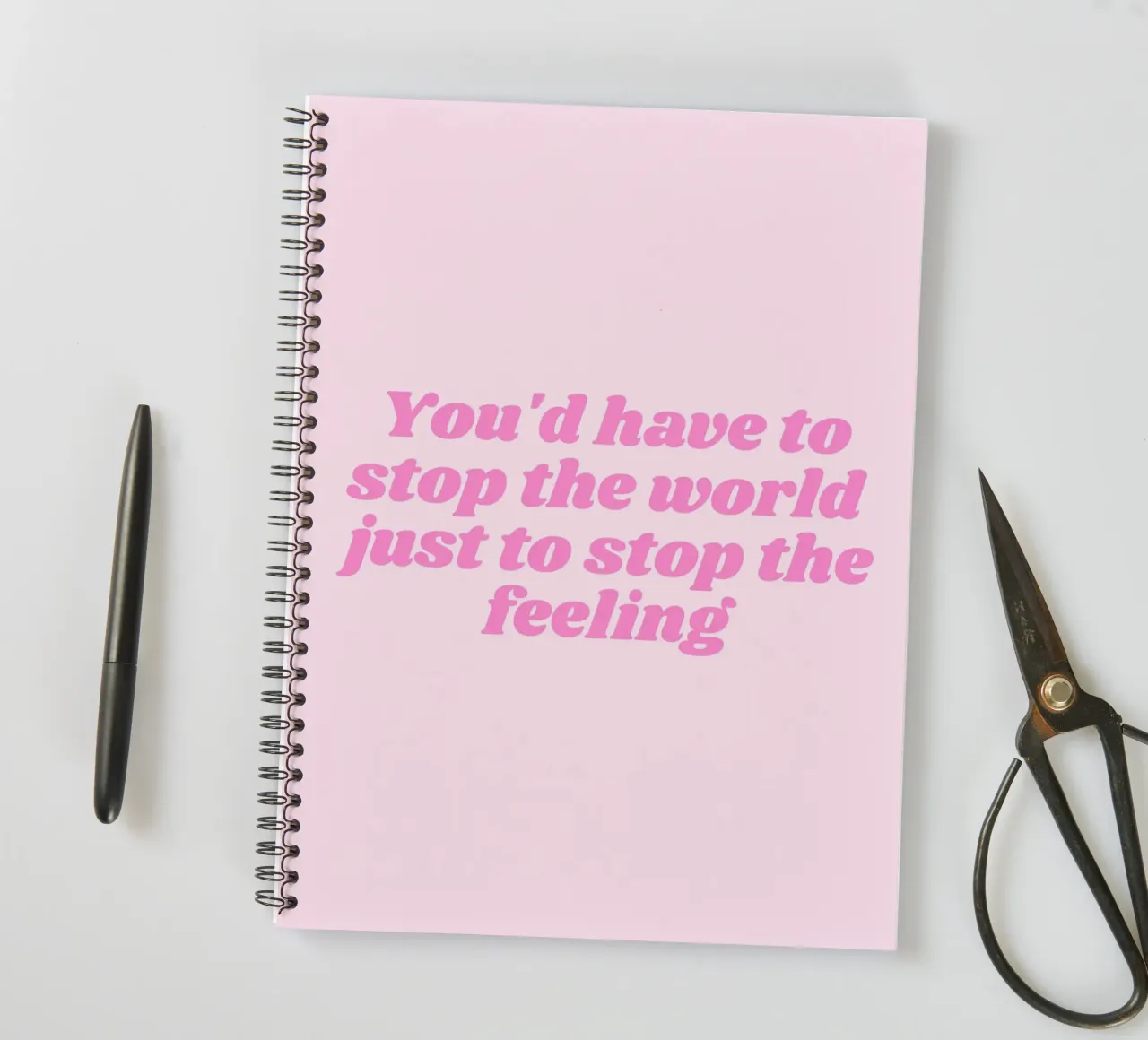 Good Luck, Babe! Chappell Roan Song Lyrics, Pink Wall Art spiral notebook by Coquette Club