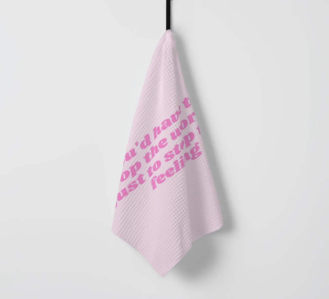 Good Luck, Babe! Chappell Roan Song Lyrics, Pink Wall Art tea towel by Coquette Club