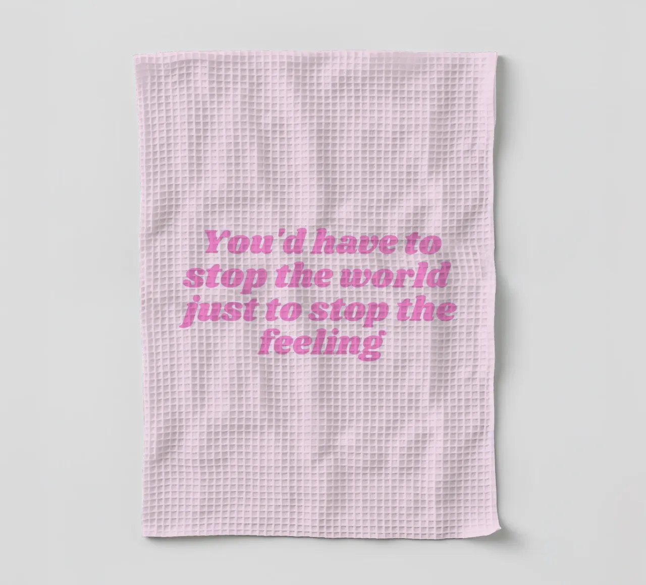 Good Luck, Babe! Chappell Roan Song Lyrics, Pink Wall Art tea towel by Coquette Club