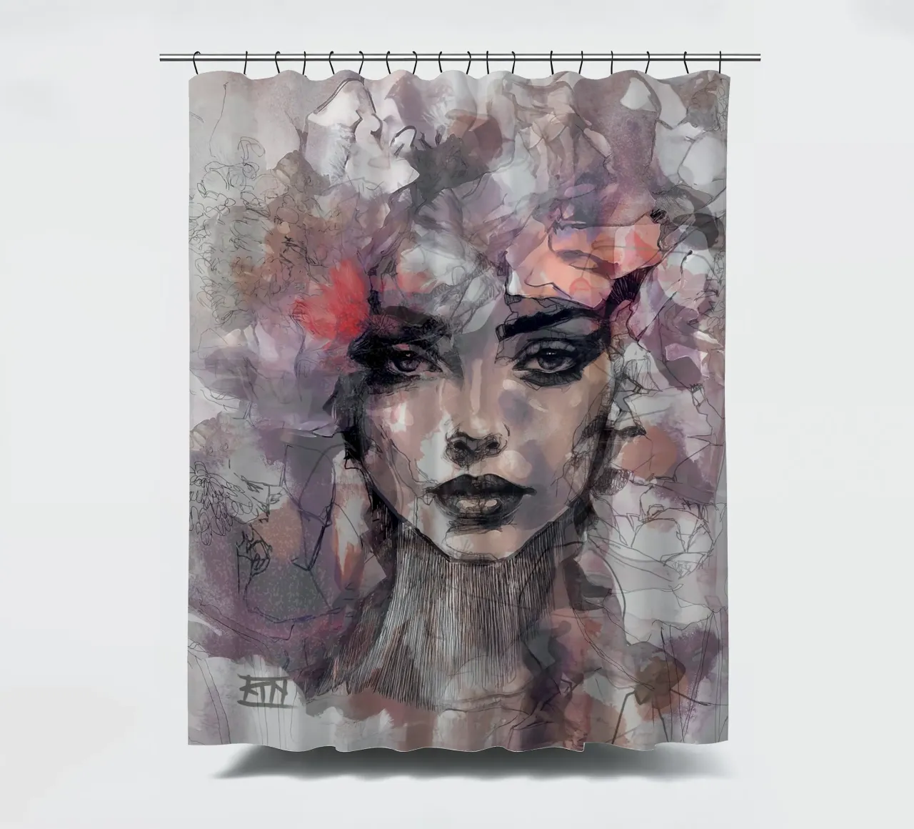 butterfly0 tenda da doccia da Giulio Iurissevich