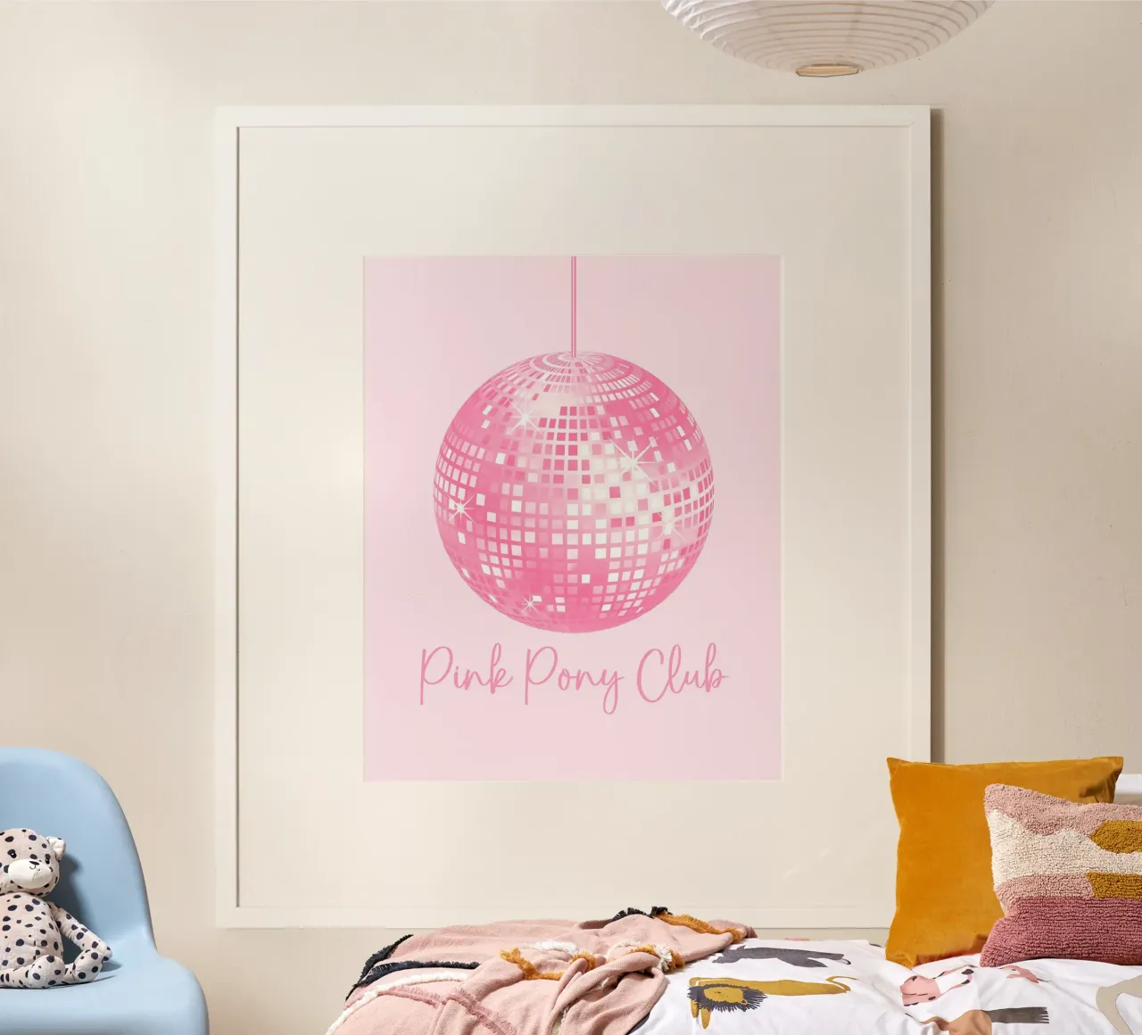 Disco Ball, Pink Pony Club, Chappell Roan Arte murale di tendenza poster da Coquette Club