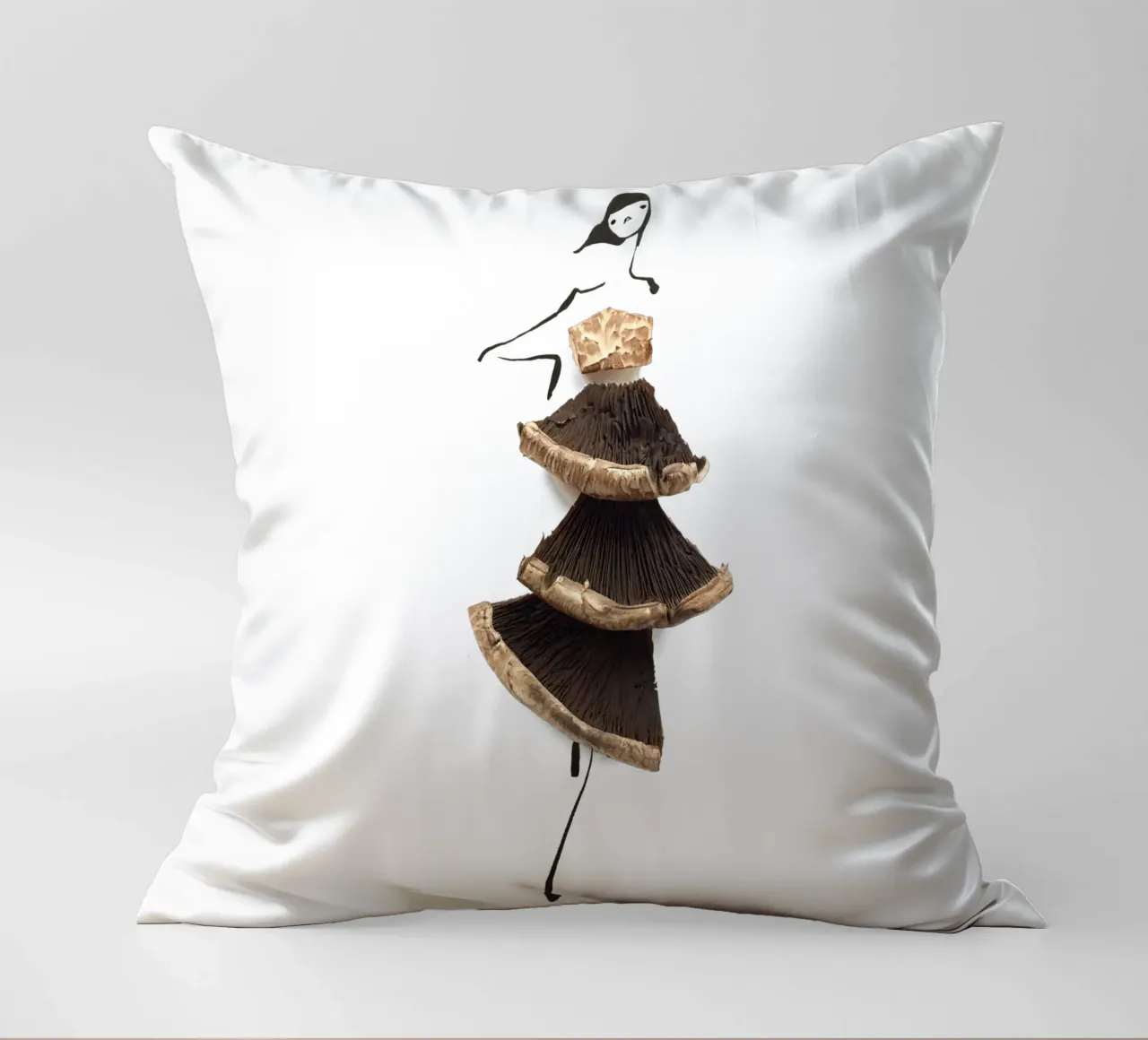 Shiitake cuscino da Gretchen Roehrs