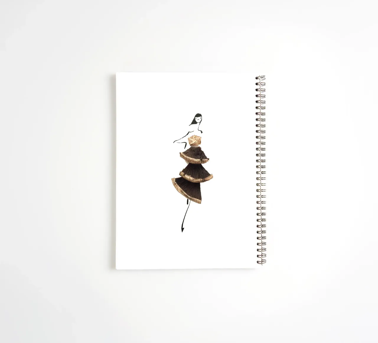 Shiitake spiral notebook by Gretchen Roehrs