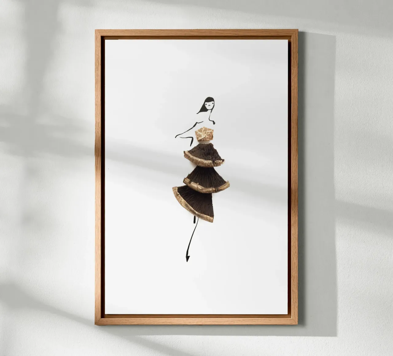 Shiitake tela con Cornice a cassetta da Gretchen Roehrs