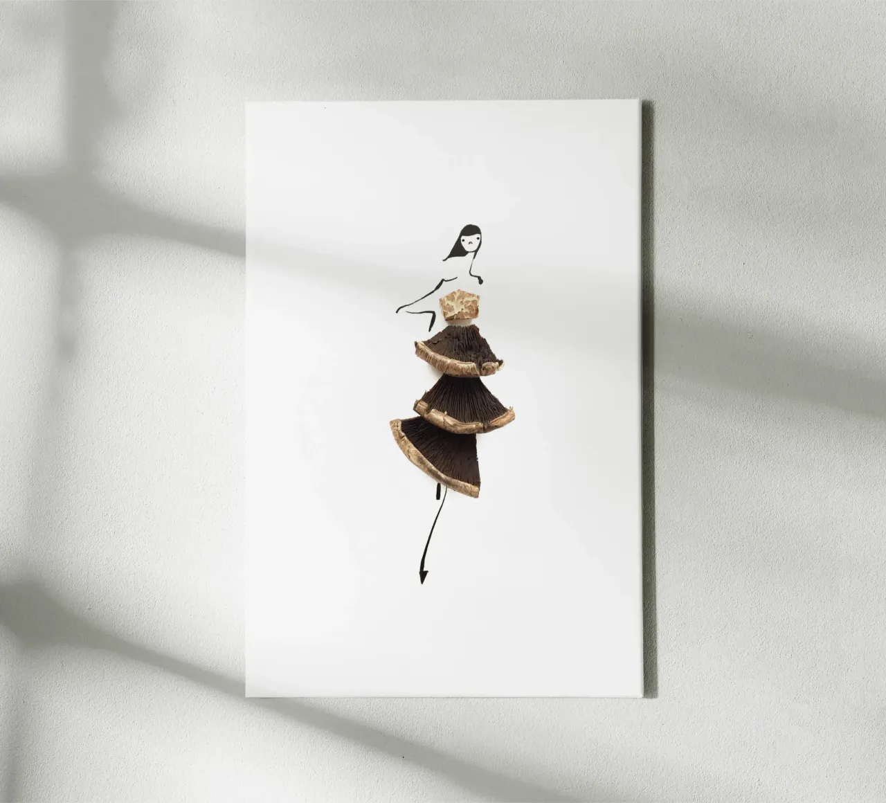 Shiitake tela con Cornice a cassetta da Gretchen Roehrs