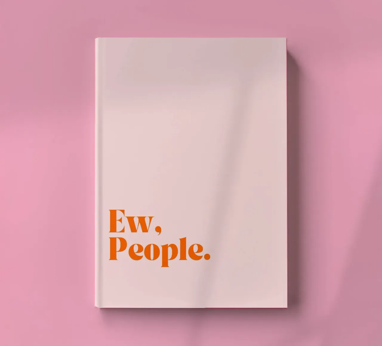 Ew, People | Funny Minimalist Print in Trendy Pop Colors diario da PrintCessStudio