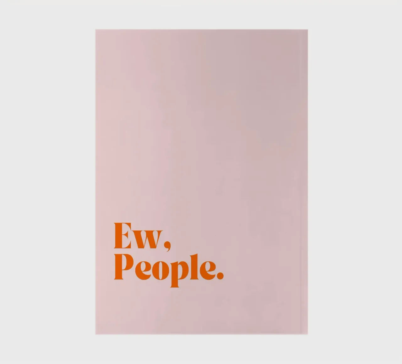 Ew, People | Funny Minimalist Print in Trendy Pop Colors diario da PrintCessStudio