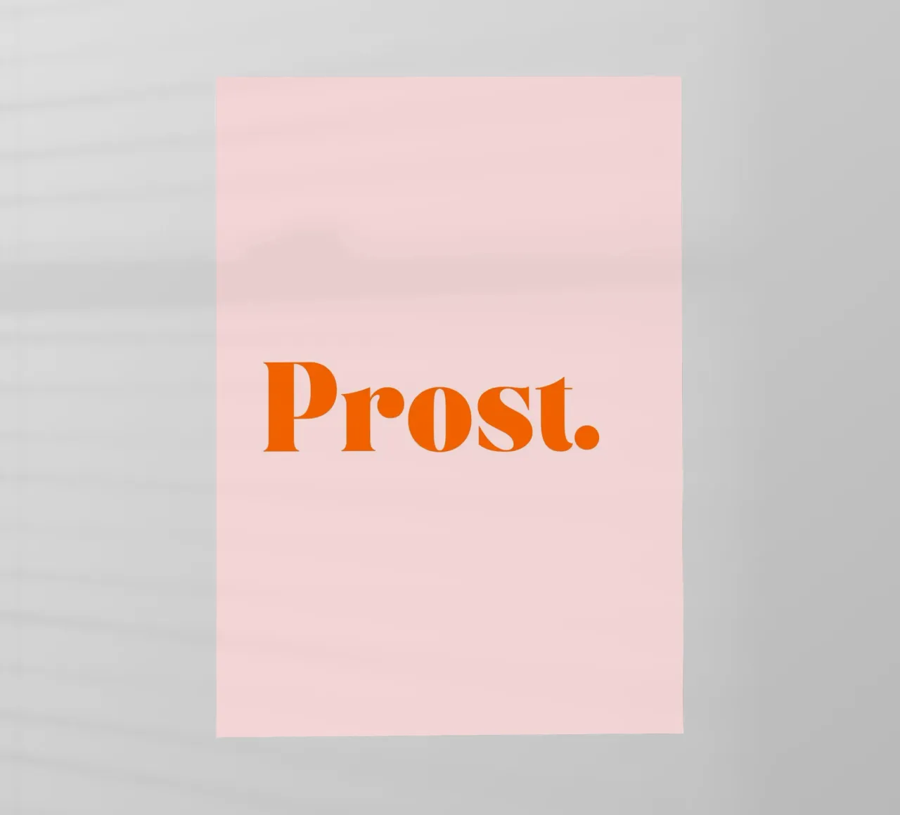 Prost | Minimalistisches Print in Trendfarben pellicola backlit da PrintCessStudio