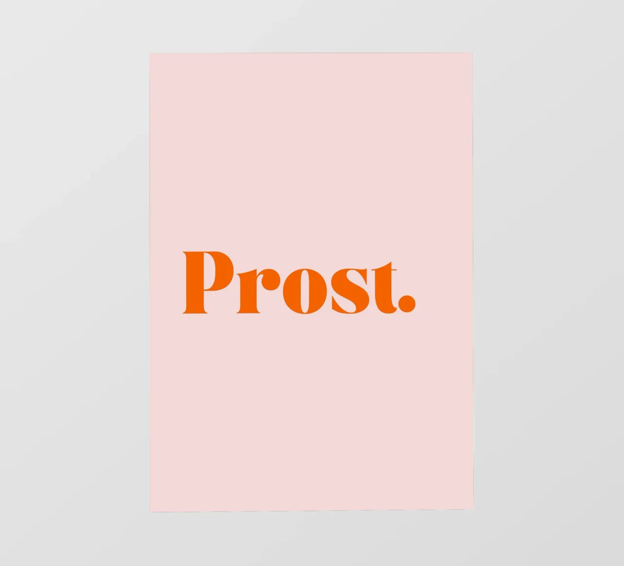 Prost | Minimalistisches Print in Trendfarben pellicola backlit da PrintCessStudio