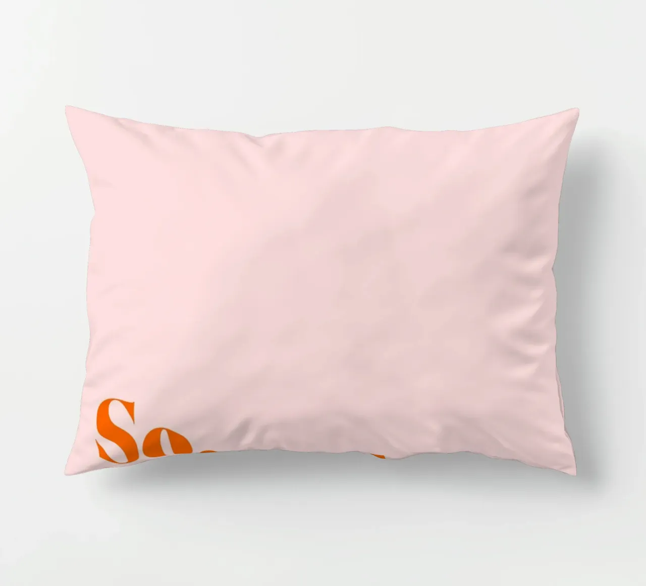 So, Feierabend | Minimalistisches Print in Trendfarben cuscino da PrintCessStudio