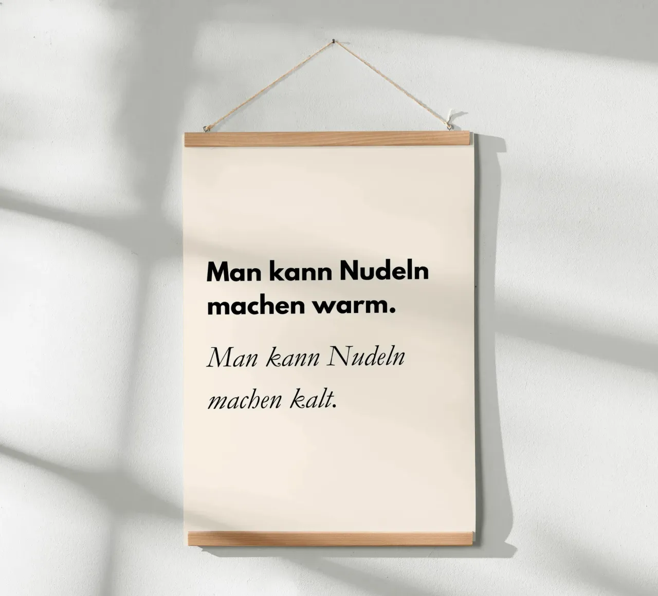 Man kann Nulden machen warm  | Kult-Meme Print carta hahnemühle da PrintCessStudio