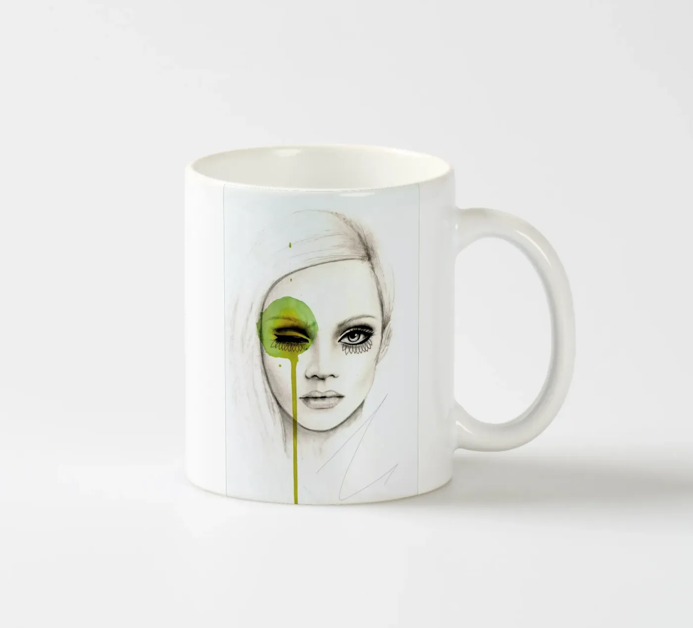 Fused ceramic mug by Leigh Viner