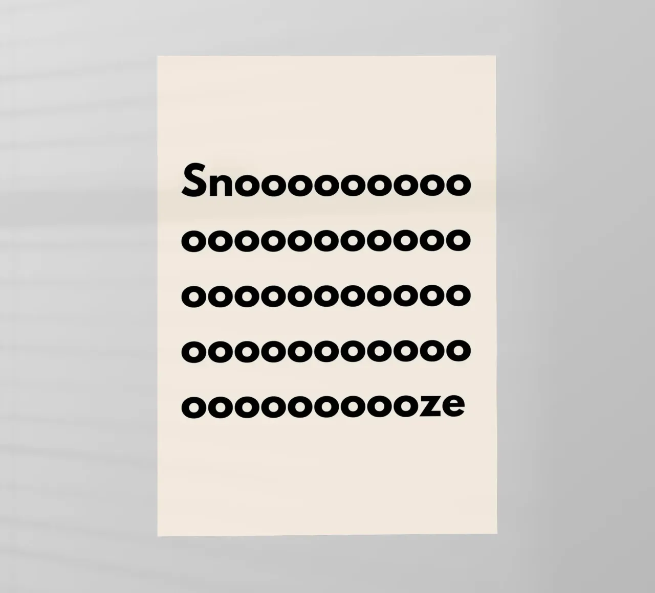 Snoooze | Sleepy & Minimalist Print pellicola backlit da PrintCessStudio