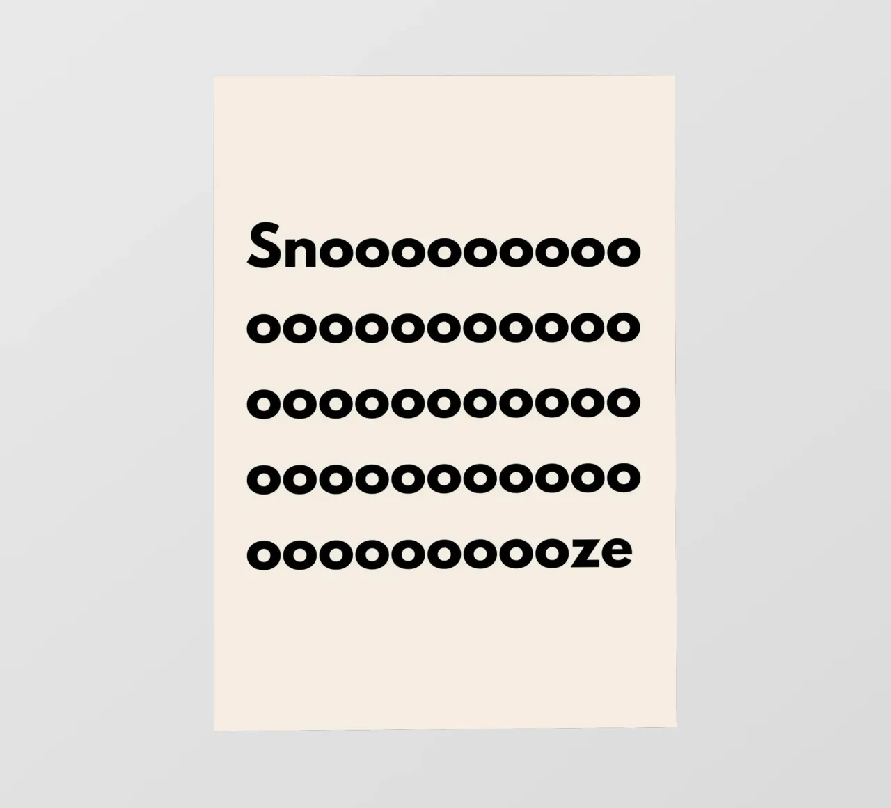 Snoooze | Sleepy & Minimalist Print pellicola backlit da PrintCessStudio