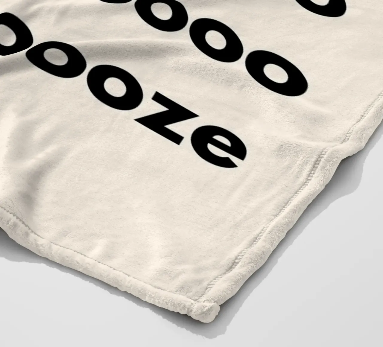 Snoooze | Sleepy & Minimalist Print coperta in pile da PrintCessStudio