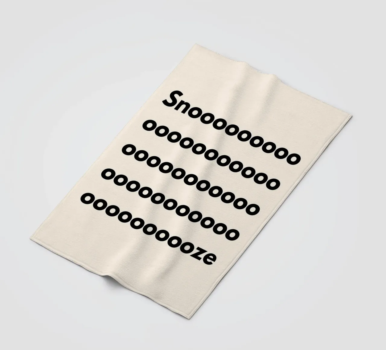 Snoooze | Sleepy & Minimalist Print coperta in pile da PrintCessStudio
