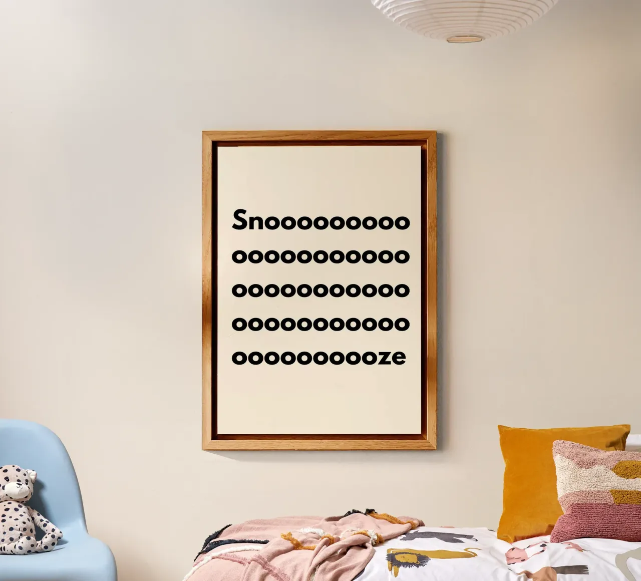 Snoooze | Sleepy & Minimalist Print alluminio dibond da PrintCessStudio