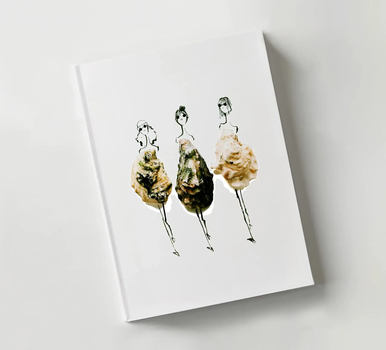 Oyster Trio notebook by Gretchen Roehrs