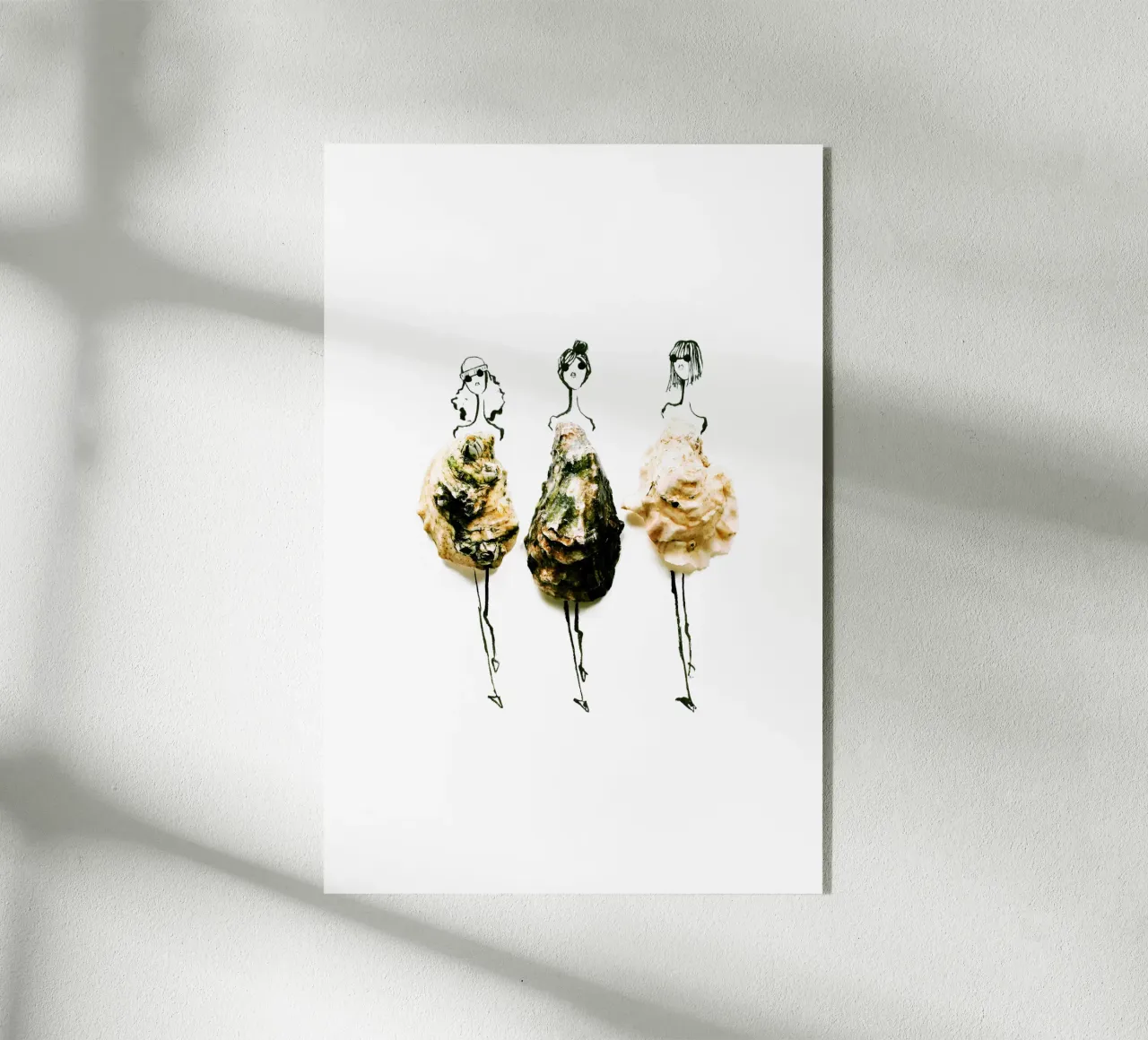 Oyster Trio plexiglass da Gretchen Roehrs