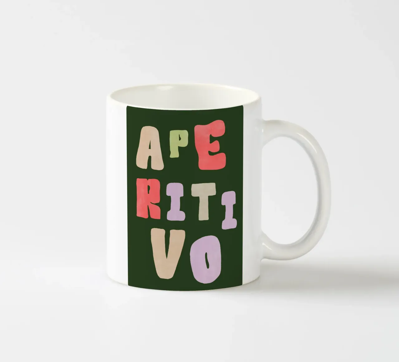 Aperitivo | Bold & Stylish Italian Vibes Print tazza in ceramica da PrintCessStudio