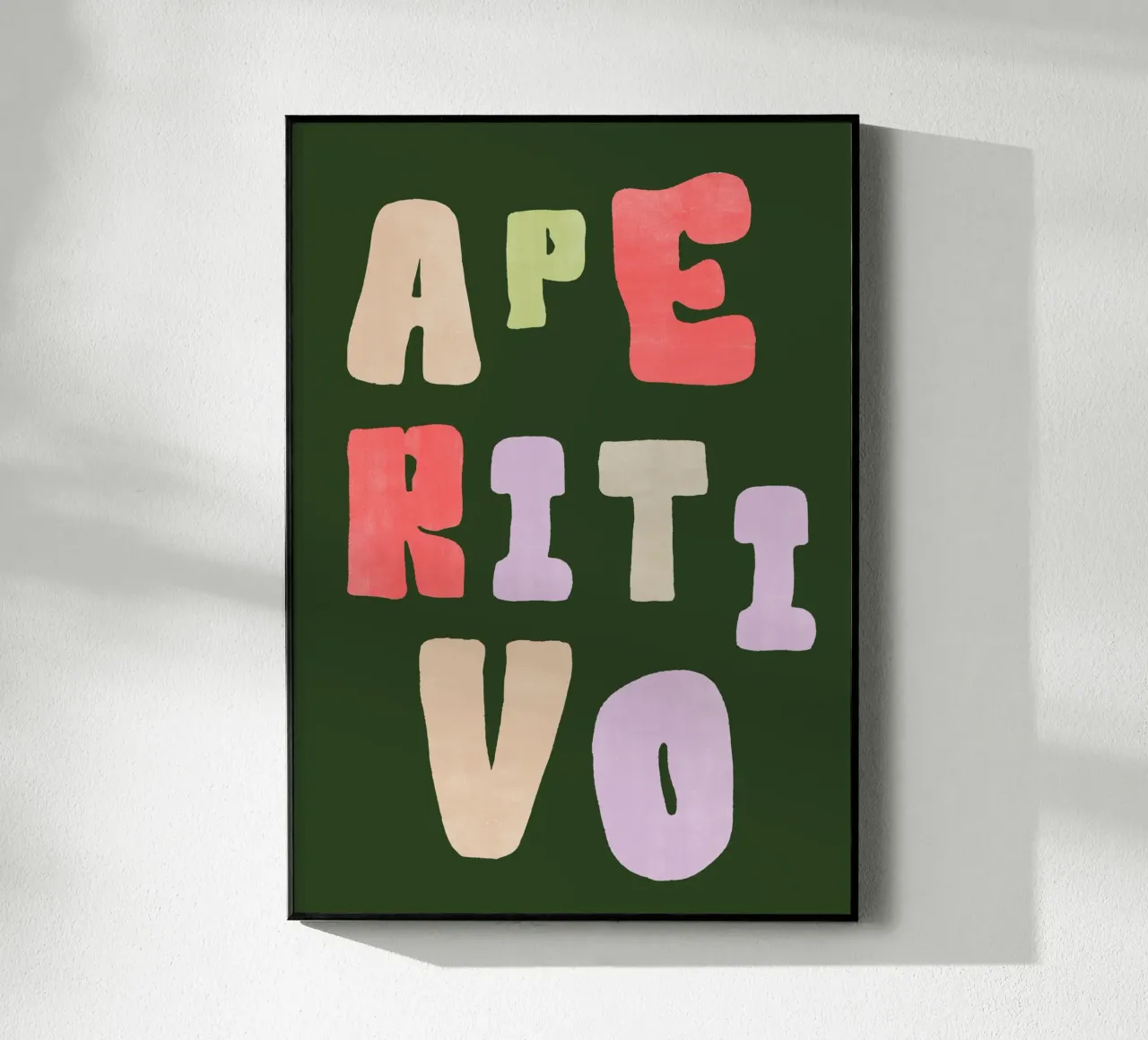 Aperitivo | Bold & Stylish Italian Vibes Print plexiglass da PrintCessStudio