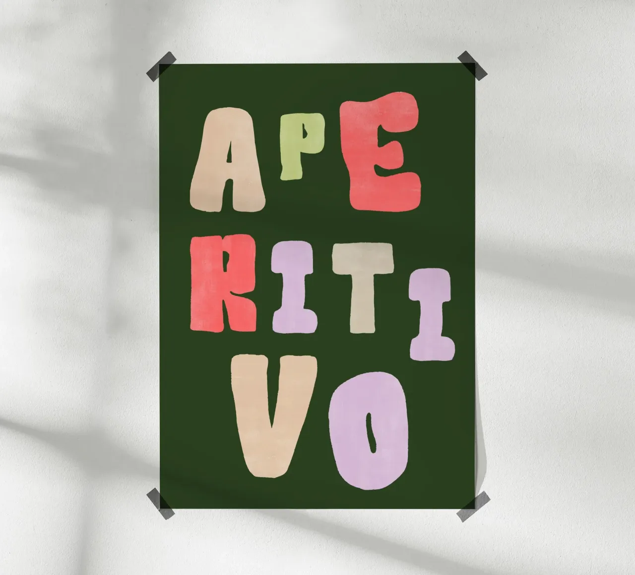 Aperitivo | Bold & Stylish Italian Vibes Print carta hahnemühle da PrintCessStudio