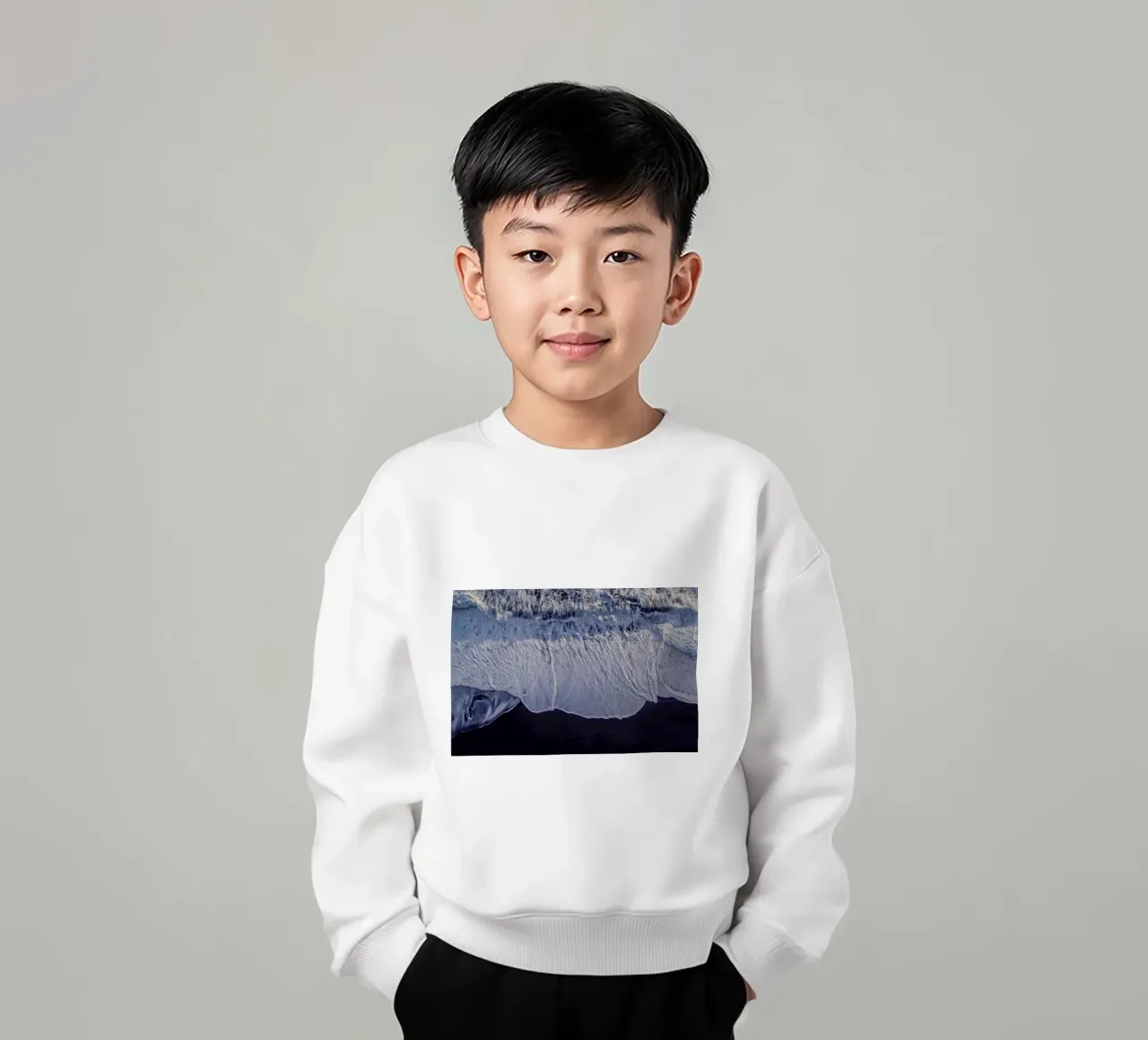 Ocean Waves 2 felpa bambino da Airpixels