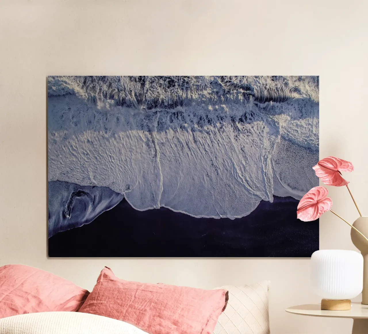 Ocean Waves 2 poster con telaio in plastica da Airpixels