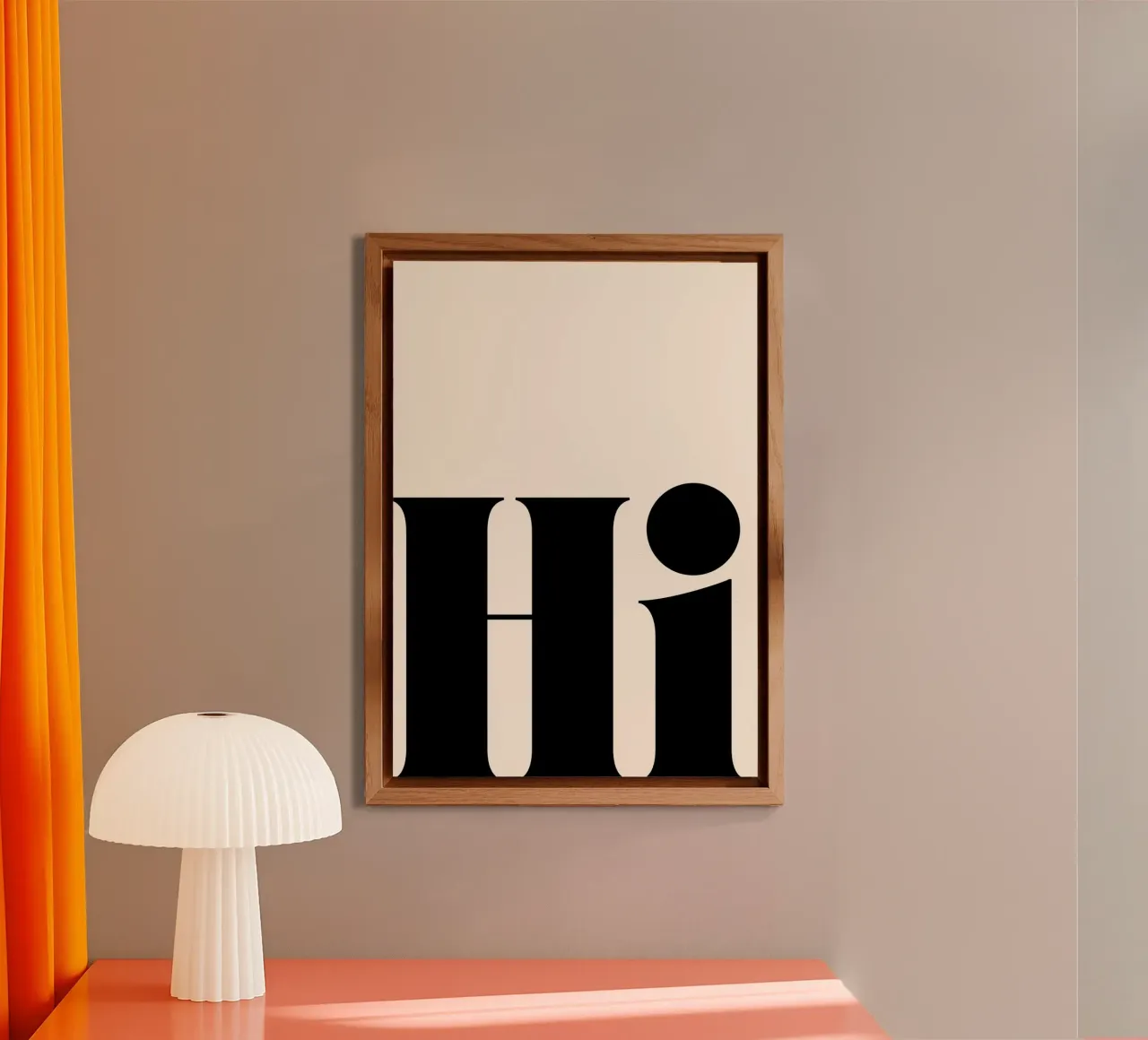 Hi | Bold & Minimalist Statement Print | Typography aluminio dibond de PrintCessStudio