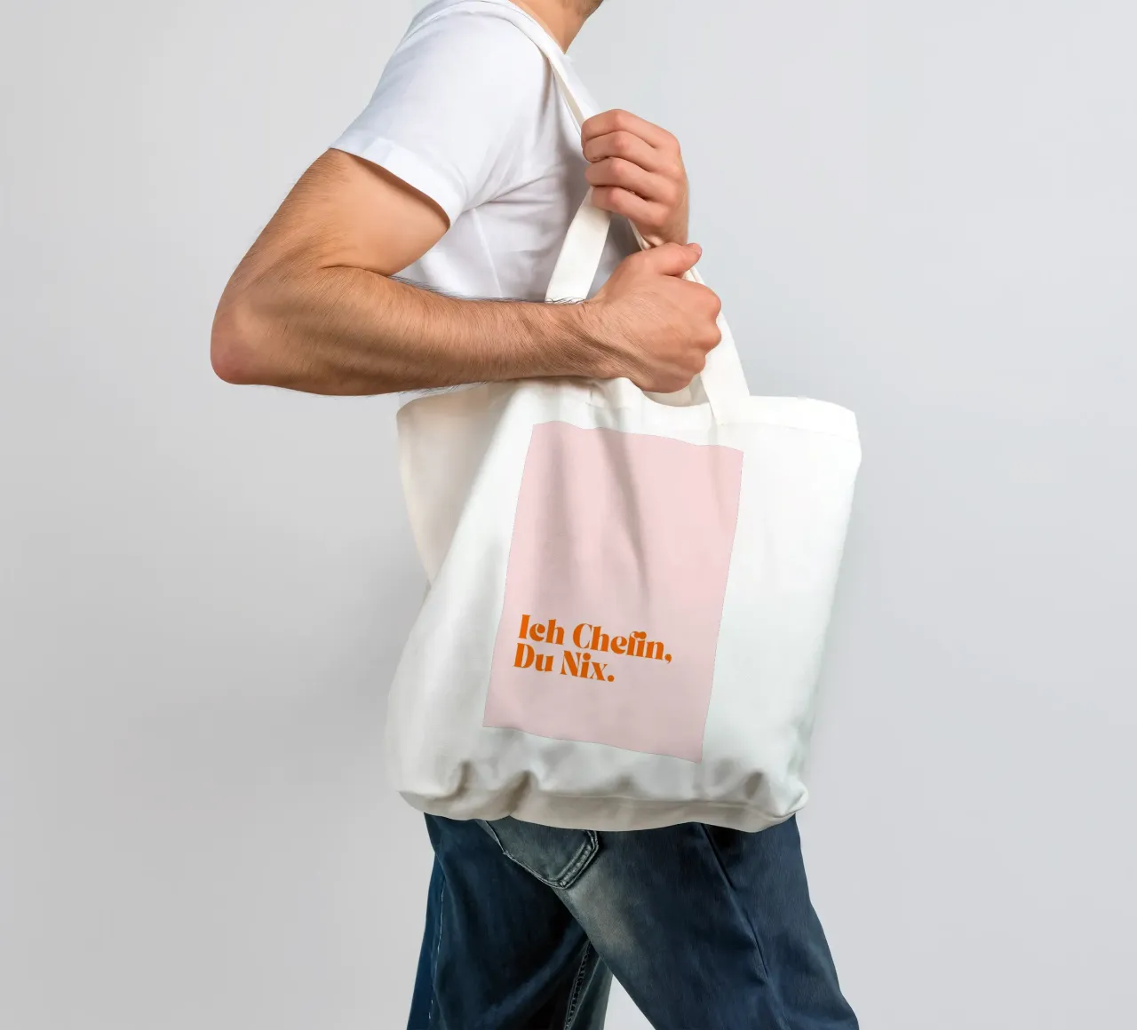 Ich Chefin, Du Nix | Lustiges und Selbstbewusstes Print borsa in juta da PrintCessStudio