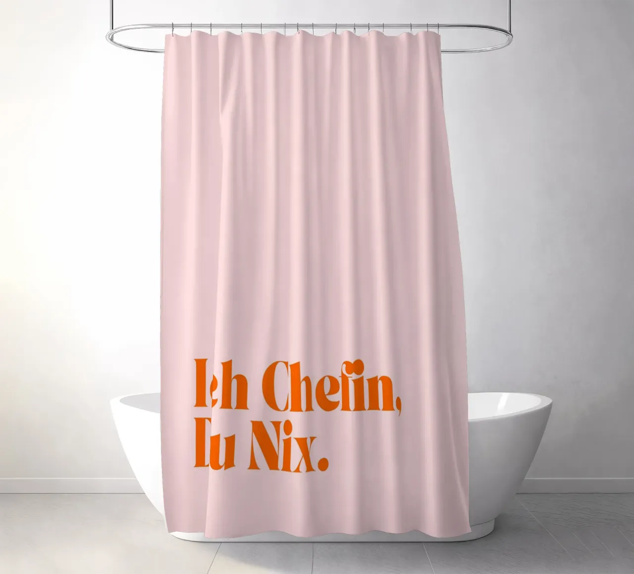 Ich Chefin, Du Nix | Lustiges und Selbstbewusstes Print tenda da doccia da PrintCessStudio