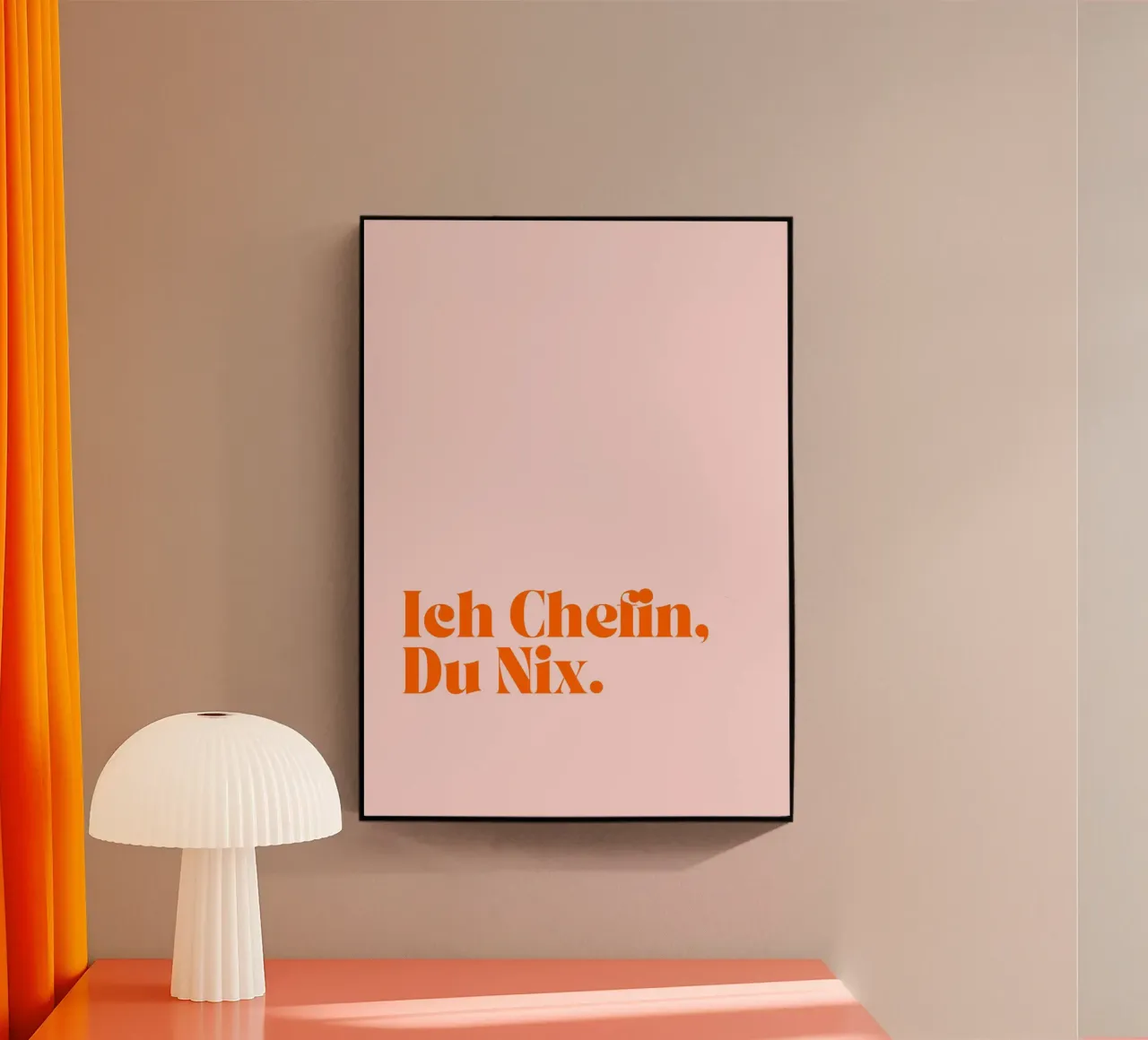 Ich Chefin, Du Nix | Lustiges und Selbstbewusstes Print plexiglass da PrintCessStudio