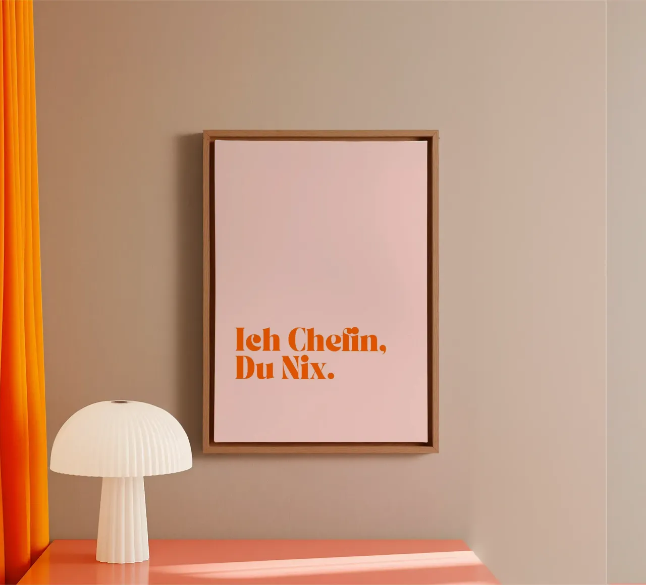 Ich Chefin, Du Nix | Lustiges und Selbstbewusstes Print tela da PrintCessStudio