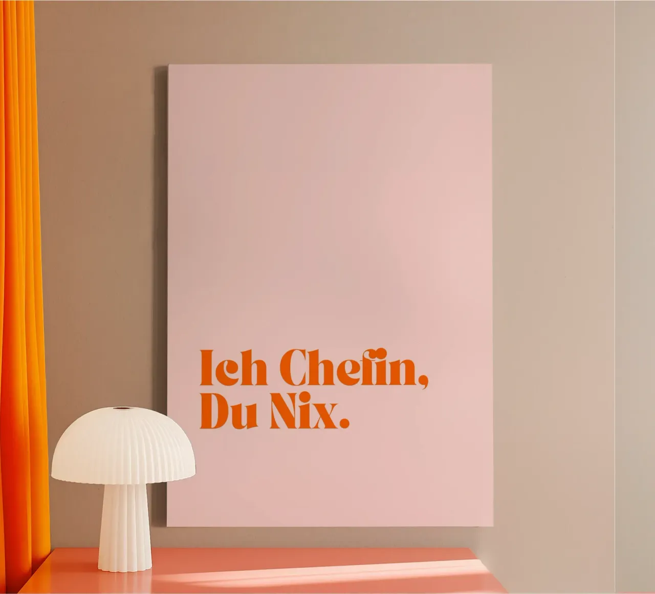 Ich Chefin, Du Nix | Lustiges und Selbstbewusstes Print tela da PrintCessStudio